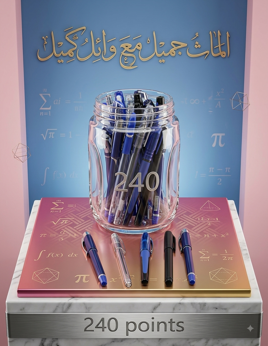 قلم جاف جيل سن عريض